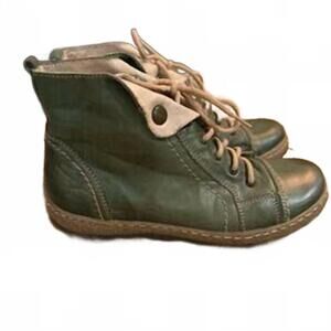 NEW V-ITALIA women's 1041 kiki shoe in olive